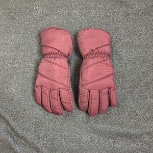 Thinsulate  Thermal insulation  maroon gloves